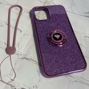 Glitter Purple IPHONE PRO MAX phone case.